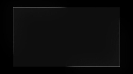Black screen with subtle white frame, perfect for overlays, transitions, or text backdrops