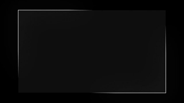 Black screen with subtle white frame, perfect for overlays, transitions, or text backdrops