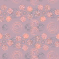 a pattern of floral elements in a Scandinavian style without a background