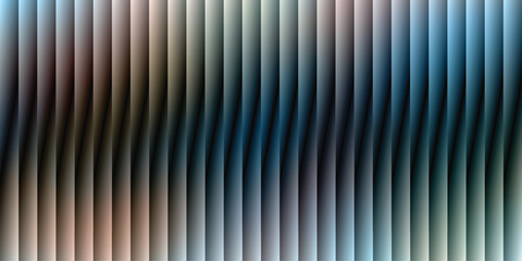 Obraz premium Black gold ripple abstract glass texture with futuristic depth and fluted vertical distortion in bold gradient style