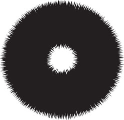 Fototapeta premium Christmas Decorative Garland in silhouette on white background