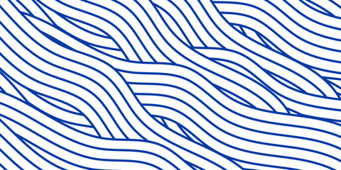 Texture of blue instant noodles  pasta and spaghetti with geometric wavy lines.