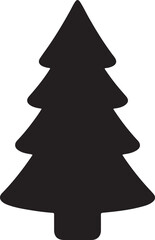 Christmas Decorative element Metallic foil icon in silhouette on white background 