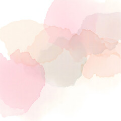 Pastel Watercolor Abstract in Pink and Beige