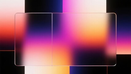 Fototapeta premium Abstract Gradient Background with Blurred Colorful Rectangles