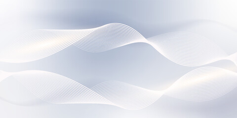 Minimalist abstract wave pattern with soft gradients and light effects, perfect for digital or business use.