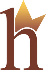 Royal H Logo with Crown