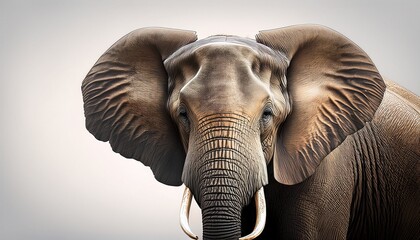 Fototapeta premium illustration portrait of an elephant