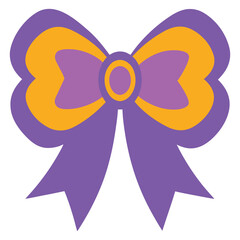 A beautiful purple bow design