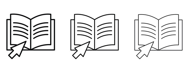 Guide icon linear style sign for mobile concept and web design.