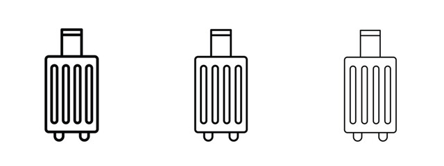 Luggage icon linear style sign for mobile concept and web design.