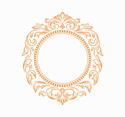 Vintage gold frame combined with a royal crest vector illustration, suitable for heritage logos, elegant certificates, noble invitations, and vintage-style branding or editorial designs