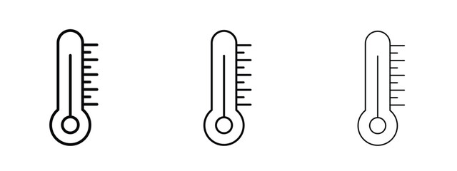 Temperature icon linear style sign for mobile concept and web design.