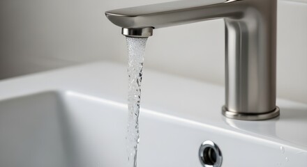 water flowing from the shower and faucet