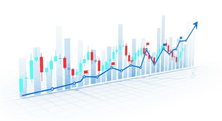 Financial Market Analysis and Growth Trend Visualization