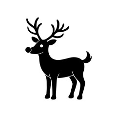 deer silhouette vector illustration