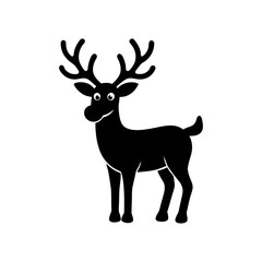 deer silhouette vector illustration