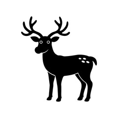 deer silhouette vector illustration