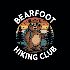 Bear t shirt design urban style