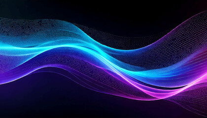 Cyber Big Data Flow Particles Bokeh. Digital Neural Network. Concept of AI Artificial Intelligence Technology Machine Deep Learning. Digital Communication. Science Technology Presentation Vector.