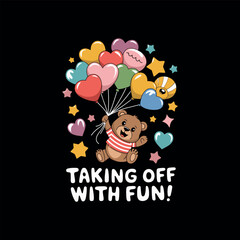 Bear t shirt design urban style