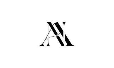 AN initial letters, monogram logo