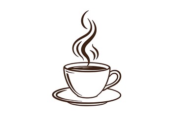 Obraz premium cup of hot coffee