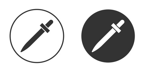 Eye dropper half icon symbol sign in solid style.