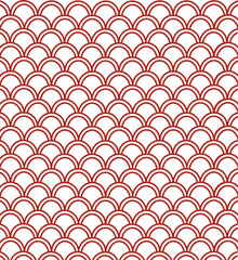 Chinese red dragon scale pattern