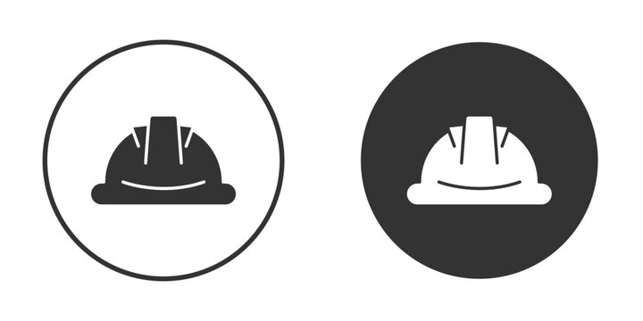 Hard hat icon symbol sign in solid style.