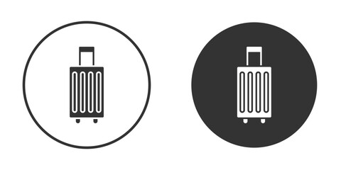 Luggage icon symbol sign in solid style.