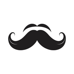 retro style moustache icon vector illustration