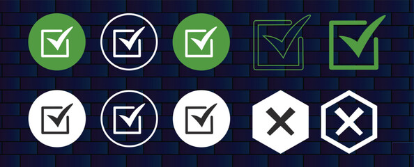check box icon with correct  accept checkmark icons green tick box check list circle frame  checkbox symbol sign  check mark box square frame