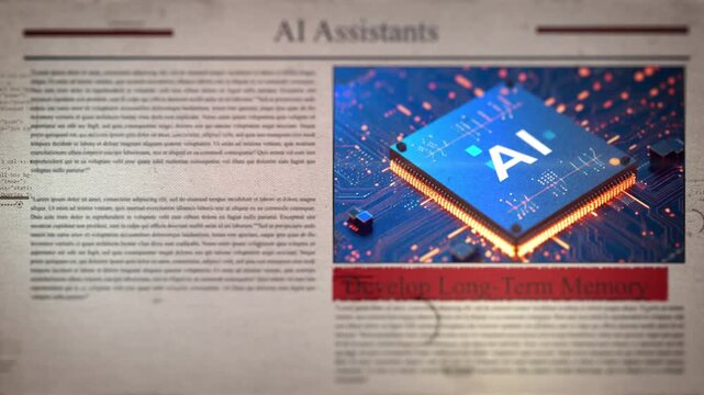AI Assistants Develop Long-Term Memory Newspaper Style Headline Titles