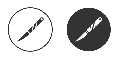 Scalpel icon symbol sign in solid style.