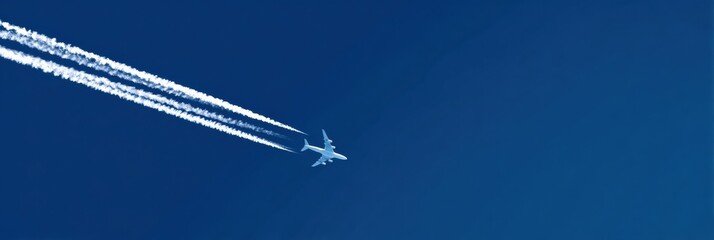 Skywriting Banner Trailing Through Bright Blue Sky Offers a Canvas for Personalized Messages