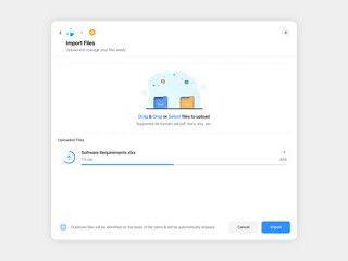 File Uploader Modal Popup