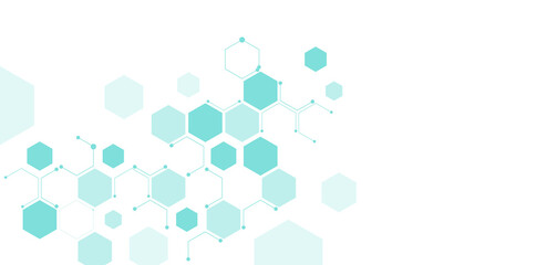 Abstract hexagons pattern element vector illustration