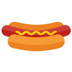 Hot Dog Vector Illustration