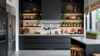 modern kitchen interior