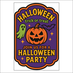 Halloween Invitation Card Design