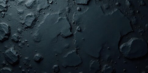 Fototapeta premium Dark, coarse-grained wall; uneven, rustic surface , heavy, matte, weathered