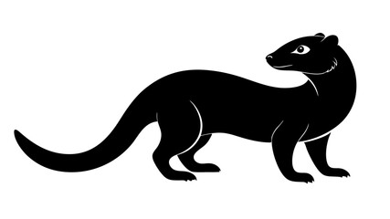 Obraz premium Cute Mongoose Vector Drawing for Educational Animal Design