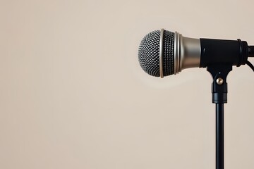 image d'un micro qui sert à amplifier la voix des chanteurs