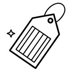 price tag with barcode