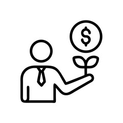 man with dollar sign