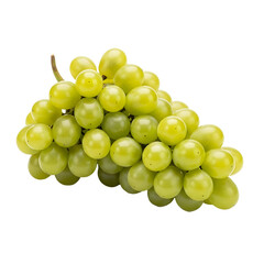 Fresh green grapes against black background
