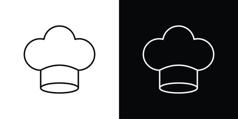 Chef hat icon linear vector icon. Editable stroke lines.
