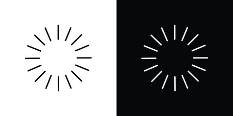 Loading icon linear vector icon. Editable stroke lines.