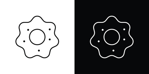 Microorganism icon linear vector icon. Editable stroke lines.